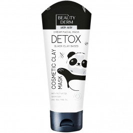   Beauty Derm Маска глиняна для обличчя  на основі чорної глини Detox 75 мл