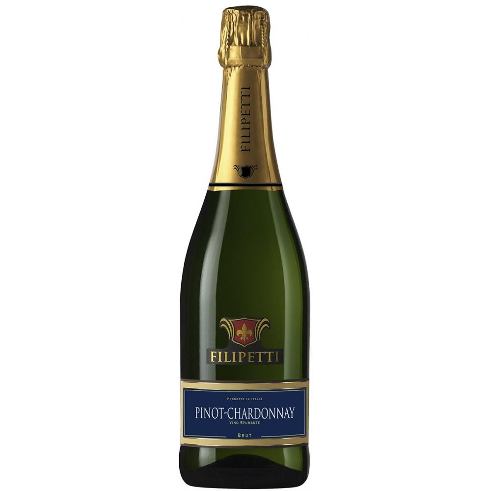 Valsa Nuovo Perlino Вино Filipetti Pinot Chardonnay Brut 0,75 л брют біле (8006883845150) - зображення 1