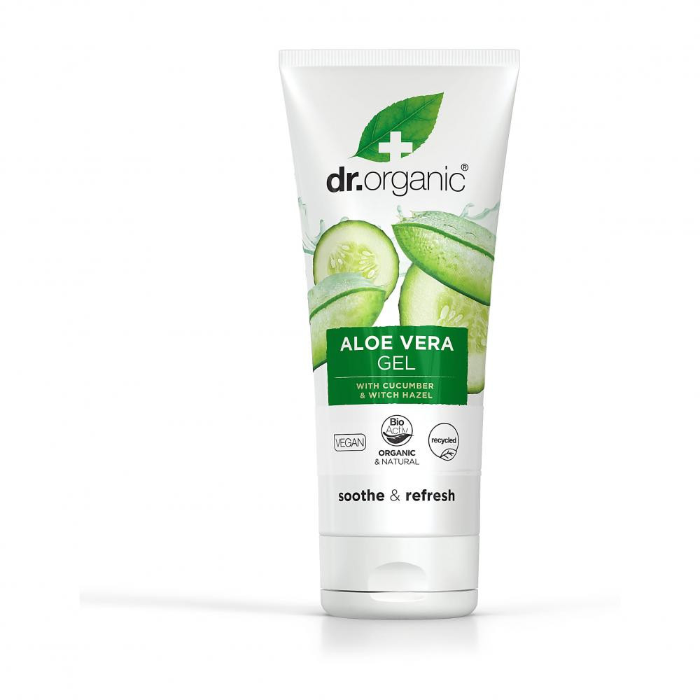 Dr.Organic Органічний гель алое віра з огірком Dr. Organic Aloe Vera Gel With Cucumber 200 мл - зображення 1