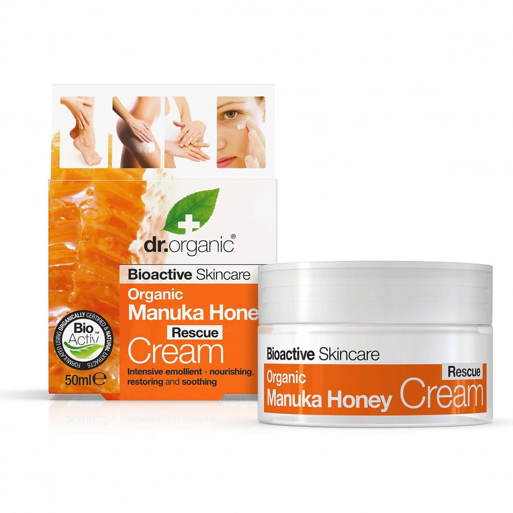 Dr.Organic Крем для обличчя Dr. Organic Manuka Honey Rescue Cream, 50 мл - зображення 1