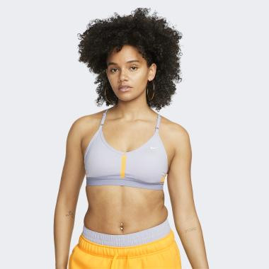 Nike Бузковий жіночий топ  W NK DF INDY V-NECK BRA CZ4456-536 - зображення 1