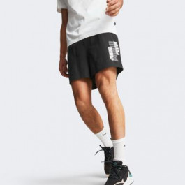   PUMA Чорні чоловічі шорти  ESS+ LOGO POWER Woven Shorts 5" 673381/01