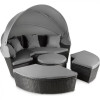 Outtec Садові меблі  Round Lounge Chairs чорно-графітові (5907766662723) - зображення 1