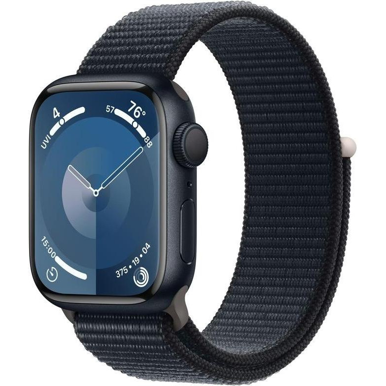 Apple Watch Series 9 GPS + Cellular 41mm Midnight Alu. Case w. Midnight Sport Loop (MRHU3) - зображення 1