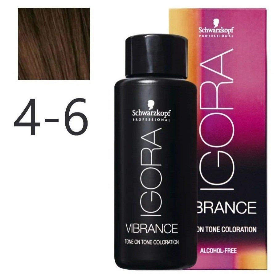 Schwarzkopf Краска Для Волос  IGORA Vibrance Tone on Tone Coloration 4-6 60 мл - зображення 1