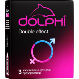   DOLPHI Презервативы Dolphi Double Effect 3 шт (4820144772979)