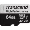 Transcend 64 GB microSDXC Class 10 UHS-I U3 330S + SD Adapter TS64GUSD330S - зображення 2