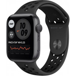   Apple Watch Nike SE GPS 44mm Space Gray Aluminum Case w. Anthracite/Black Nike Sport B. (MYYK2)