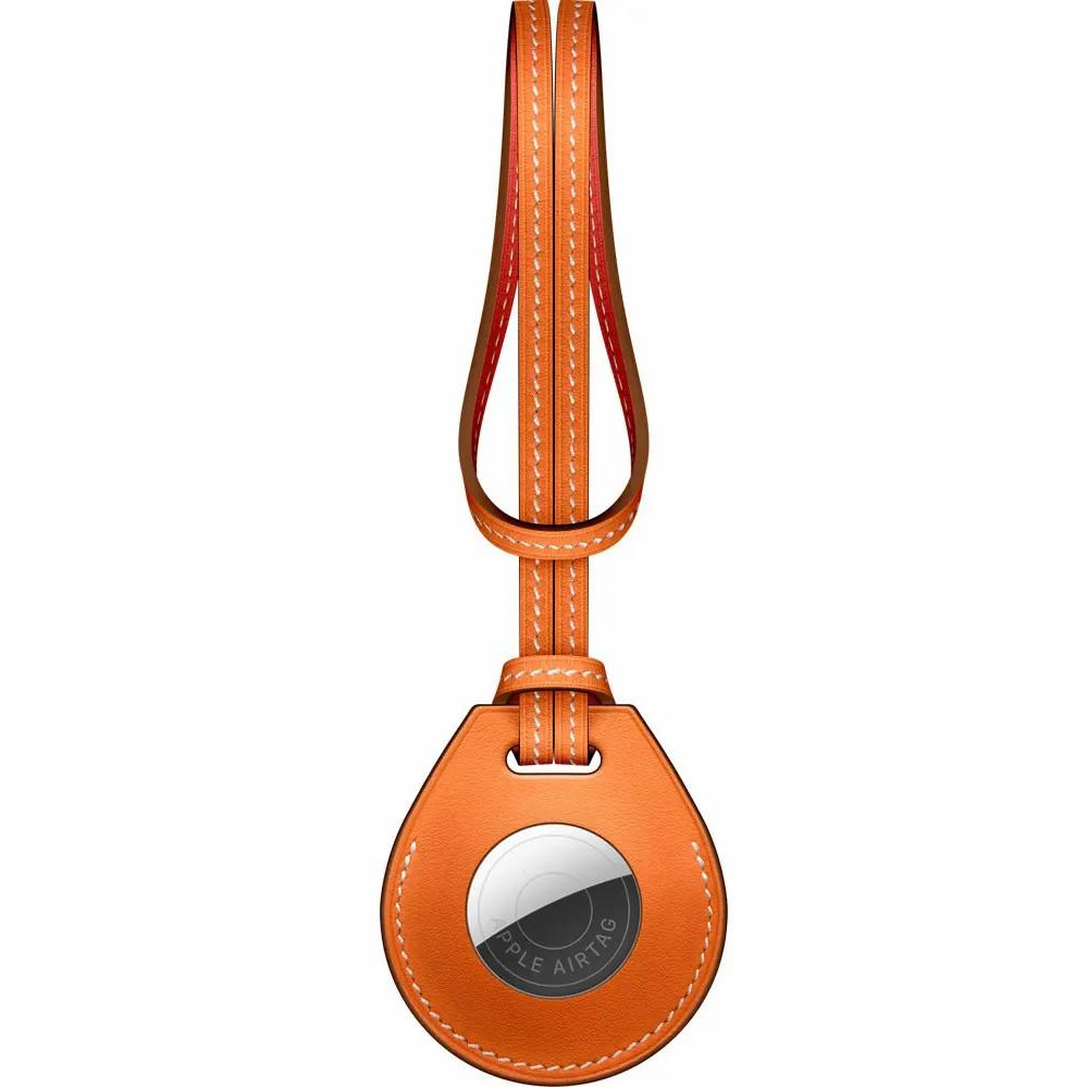 WIWU Чехол  для AirTag Calfskin Bag Charm Orange - зображення 1