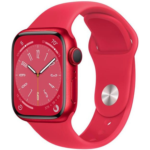 Apple Watch Series 8 GPS + Cellular 45mm PRODUCT RED Aluminum Case w. PRODUCT RED S. Band (MNKA3) - зображення 1