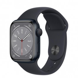   Apple Watch Series 8 GPS + Cellular 45mm Graphite S. Steel Case  w. Midnight S. Band (MNKU3)