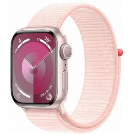   Apple Watch Series 9 GPS + Cellular 45mm Pink Alu. Case w. Light Pink Sport Loop (MRMM3)