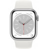 Apple Watch Series 8 GPS + Cellular 45mm Silver Aluminum Case with White S. Band (MP4J3) - зображення 1