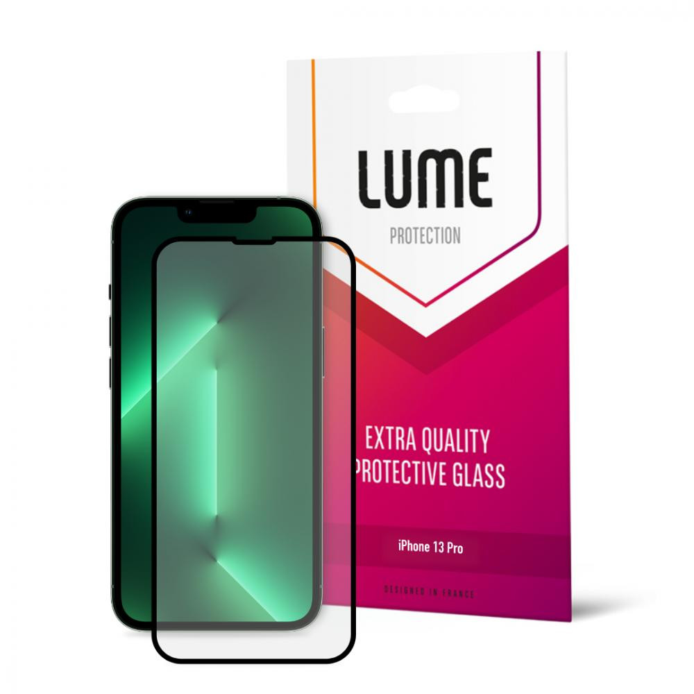 Lume Захисне скло  для iPhone 13/13 Pro (Black) (LU25D6121B) - зображення 1