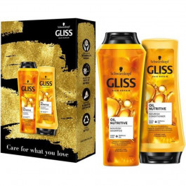   Gliss kur Набір Gliss Care with Oil Nutritive Поживний шампунь для сухого та пошкодженого волосся 250 мл + Бал