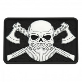   M-Tac Пластир  Bearded Skull 3D PVC - чорний/білий (51113236)