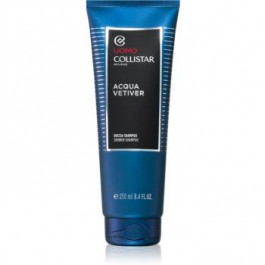   Collistar Uomo Acqua Vetiver Shower Shampoo Відновлюючий засіб для волосся та тіла для чоловіків 250 мл