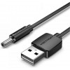 Vention USB to DC 3.5x1.35mm 0.5m Black (CEXBD) - зображення 1