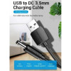 Vention USB to DC 3.5x1.35mm 0.5m Black (CEXBD) - зображення 7