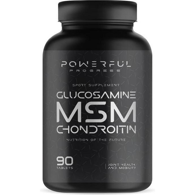 Powerful Progress Glucosamine-Chondroitin + MSM 90 tabs - зображення 1