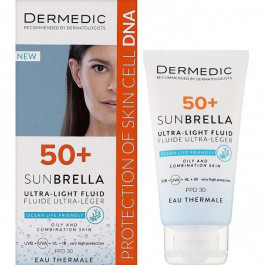   Dermedic Ультралегкий захисний флюїд  Sunbrella SPF 50+ для жирної та комбінованої шкіри 40 мл (5901643177560