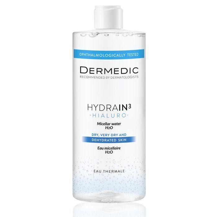 Dermedic - Міцелярна вода - Hydrain 3 Hialuro - Micellar Water H2O - 500ml - зображення 1