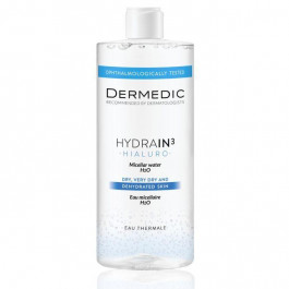   Dermedic - Міцелярна вода - Hydrain 3 Hialuro - Micellar Water H2O - 500ml