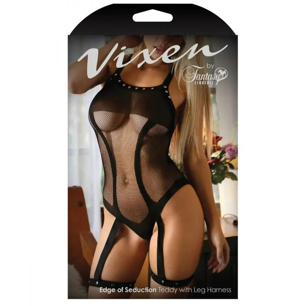  Боді Vixen Edge of Seduction, чорне (657447085901) - зображення 1