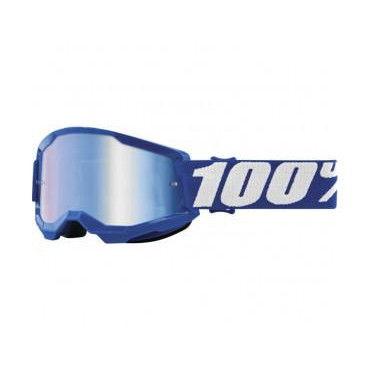 Ride 100% Детские мото очки 100% Strata 2 Youth Goggle Blue - Mirror Blue Lens, Mirror Lens - зображення 1