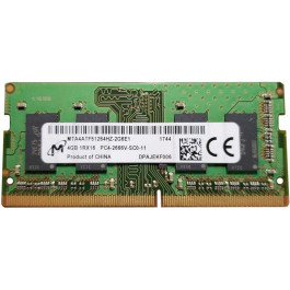   Micron 4 GB SO-DIMM DDR4 2666 MHz (MTA4ATF51264HZ-2G6E1)