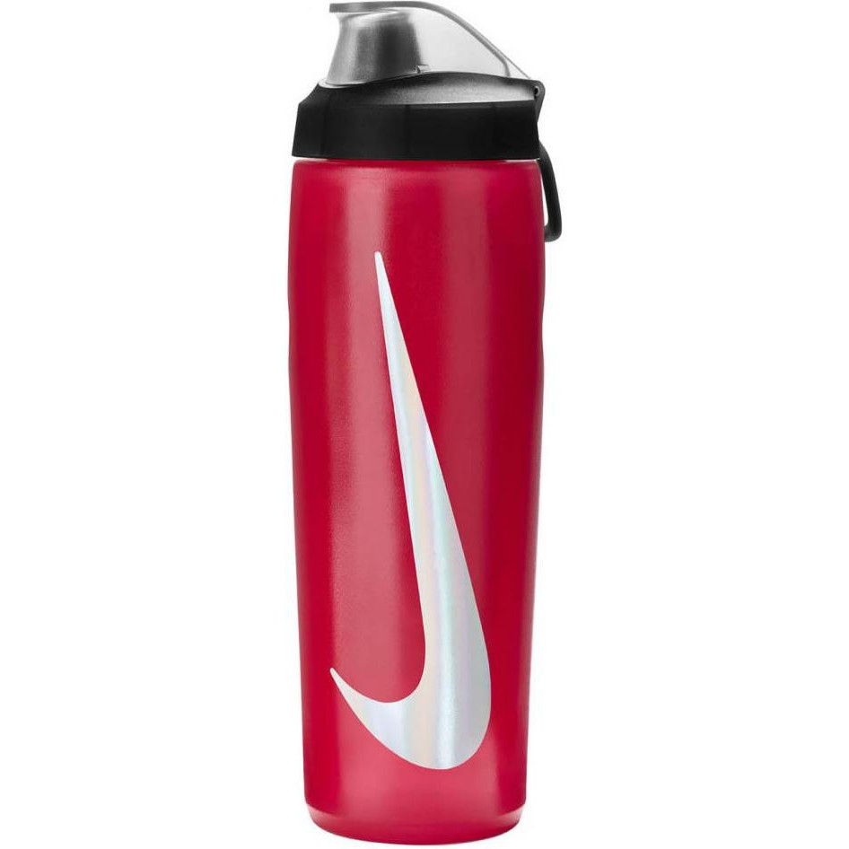 Nike Refuel Bottle Locking Lid 24 OZ 709 мл Red/Black/Silver (N.100.7668.640.24) - зображення 1