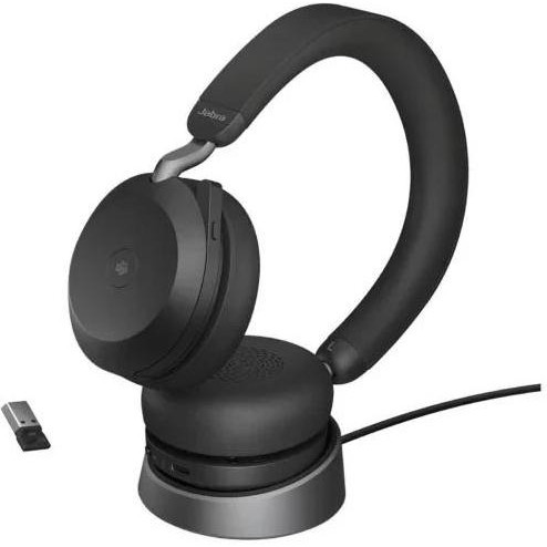 JABRA Evolve 2 75 Stereo USB-A with Charging Stand (27599-999-989) - зображення 1