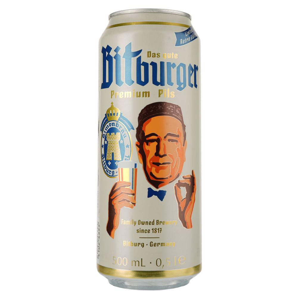 Bitburger Пиво  Premium Pils, світле, 0,5 л (4820000194907) - зображення 1