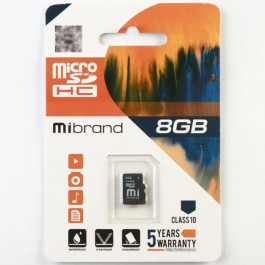   Mibrand 8 GB microSDHC Class 10 MICDHC10/8GB