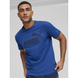   PUMA Футболка чоловіча  Essentials Foundation 58666759 XL Синя з принтом (4099685589463)