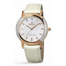   Seculus 1673.2.1063 mop, pvd-r-cz, pearl leather