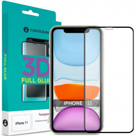   MAKE Захисне скло  3D Full Glue для iPhone 11 (MG3D-AI11)