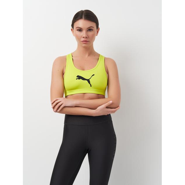 PUMA Спортивний топ жіночий  Sports Bras 52531606 XS Лимонний (4099686848088) - зображення 1