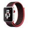 Apple Watch Nike+ Series 3 GPS + Cellular 42mm Silver Aluminum w. Bright Crimson/BlackSport L. (MQLE2) - зображення 1