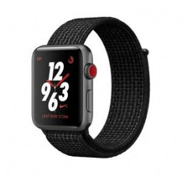   Apple Watch Nike+ Series 3 GPS + Cellular 42mm Space Gray Aluminum w. Black/Pure PlatinumSport (MQLF2)