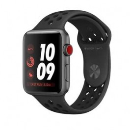   Apple Watch Nike+ Series 3 GPS + Cellular 42mm Space Gray Aluminum w. Anthracite/BlackSport B. (MQLD2)