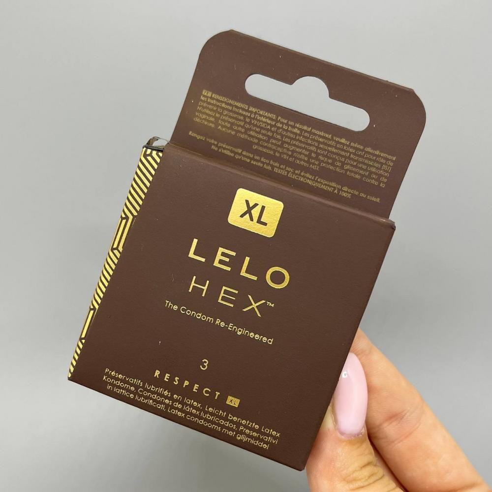 LELO HEX Condoms Respect XL 3 Pack (SO8132) - зображення 1