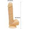 Addiction David - 8" Bendable Silicone Dong (SO5578) - зображення 2