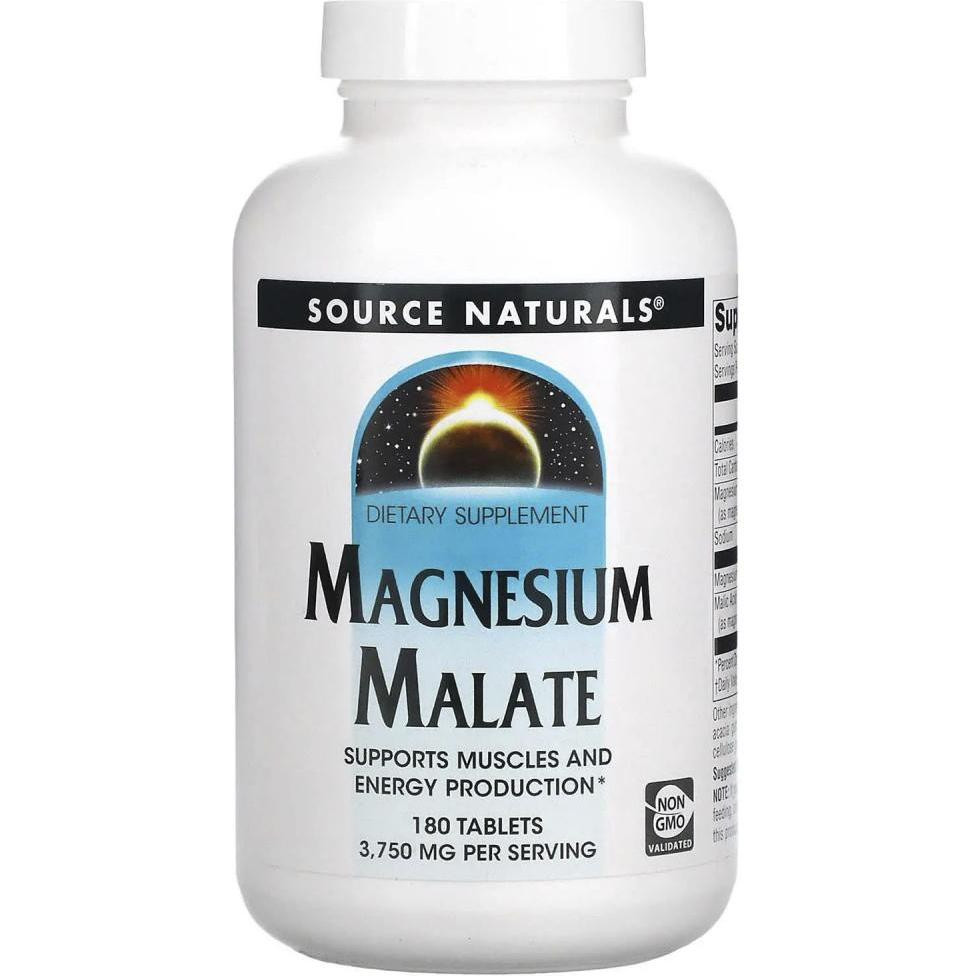 Source Naturals Magnesium Malate 180 таблеток - зображення 1