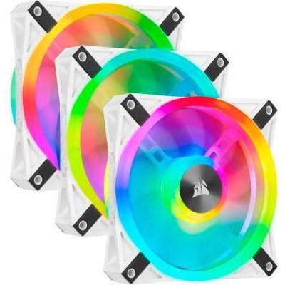 Corsair iCUE QL120 RGB 120mm PWM White Triple Fan (CO-9050104-WW) - зображення 1