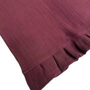 SoundSleep Раннер з рюшами Muslin Burgundy  бургунді 40х180 см (94331929) - зображення 1