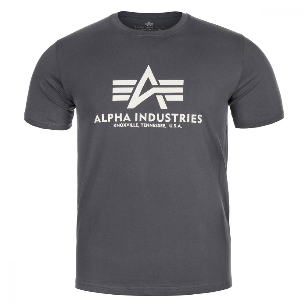 Alpha Industries Футболка T-Shirt  Basic - Grey M - зображення 1