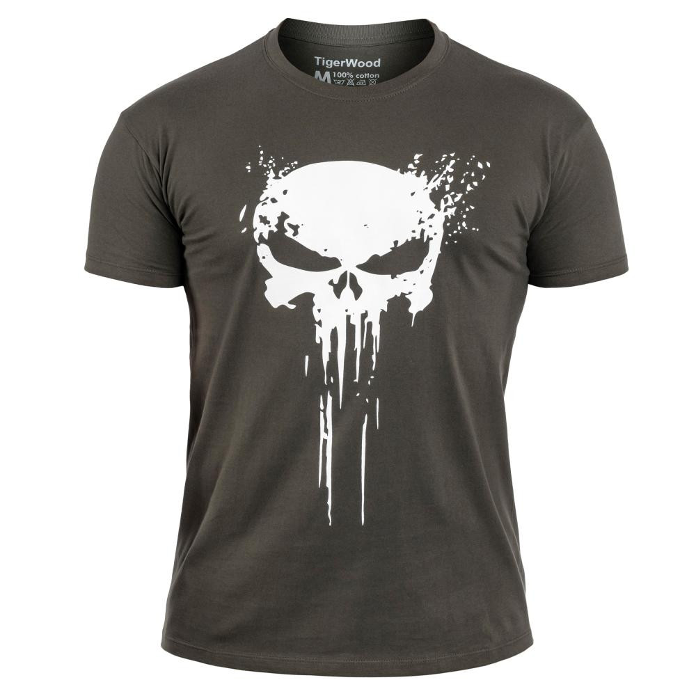 TigerWood Футболка T-shirt  Punisher - Khaki L - зображення 1