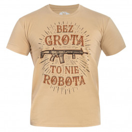   War Hog Футболка T-Shirt  "Bez Grota to nie robota" - Coyote XL