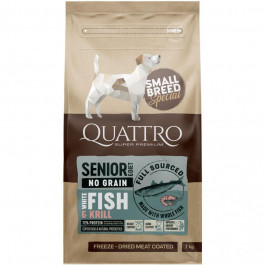   Quattro Senior&Diet White fish and krill Small Breed 7 кг (4770107253918)